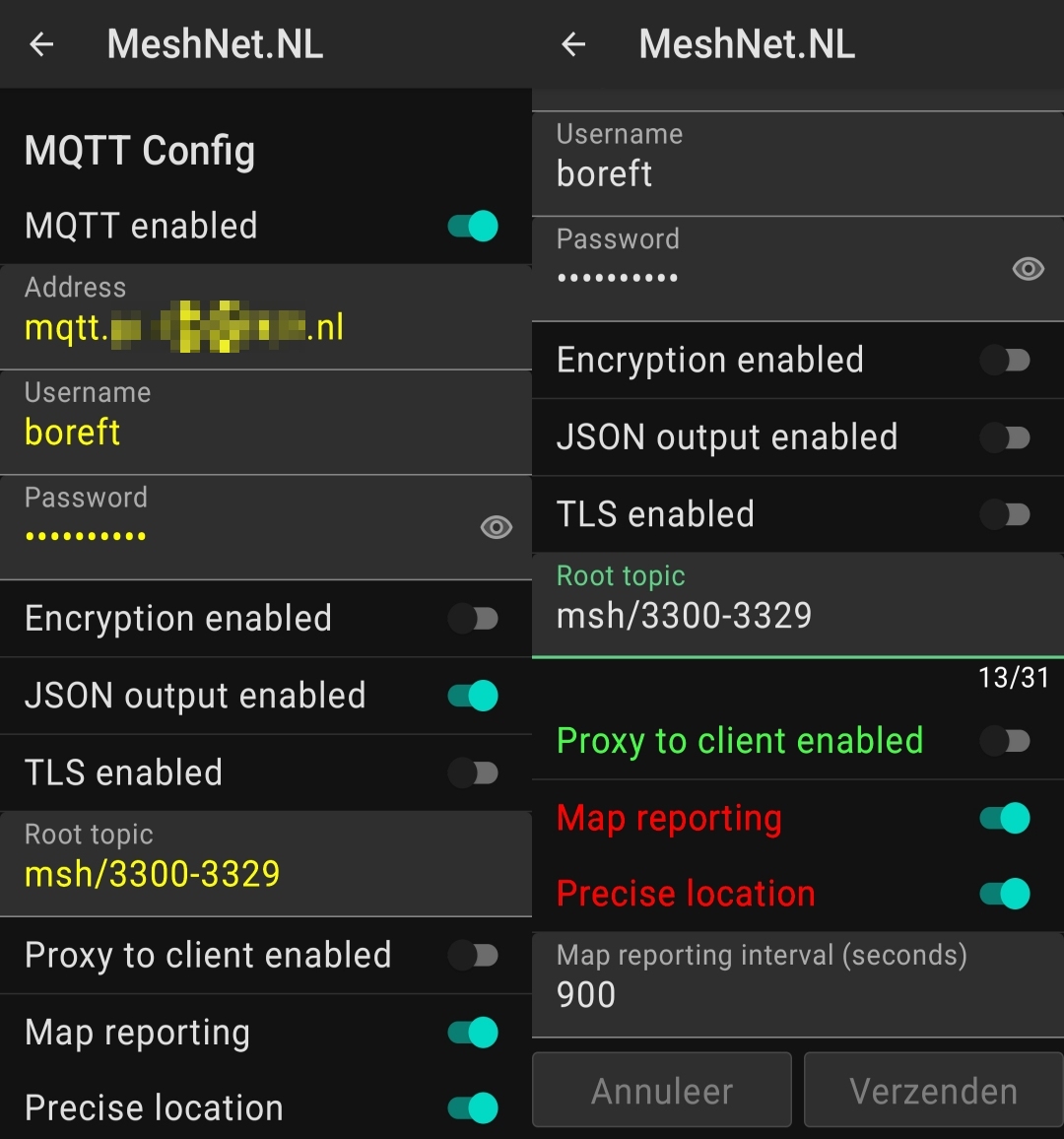 Meshtastic Nederland - MQTT Broker Instellingen (2)